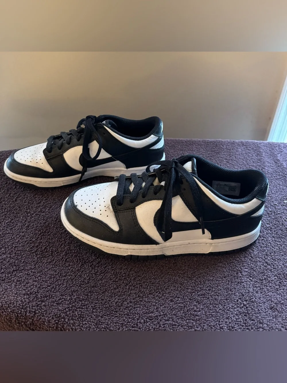 Nike Dunk Low Youth Sneakers — “Panda” Black & White